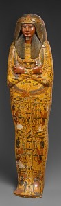 Coffin of Khonsu. XIX Dynasty. From Deir el-Medina. Ancient Egypt. 
