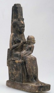 Isis nursing Horus. Late Period. Ancient Egypt.