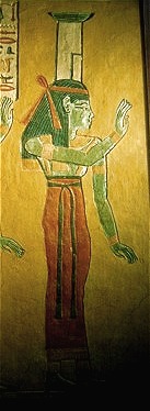 Nephthys in the tomb of Khaemwaset. XX Dynasty. Ancient Egypt.
