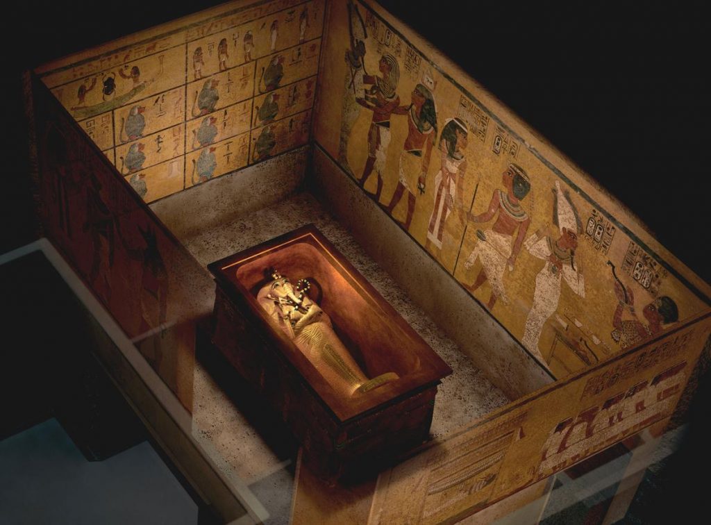 Funerary Chamber of Tutankhamun. Ancient Egypt. Image National Geographic.