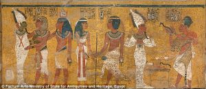 North Wall of Tutankhmun. Ancient Egypt. dailymail.co.uk
