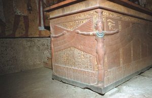 Detail of sarcophagus of Tutankhamoun. Photo www.osirisnet.net. Ancient Egypt