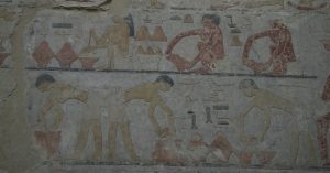 Making Bread. Mastaba of Ty in Saqqara. V Dynasty. Photo Mª Rosa Valdesogo. Ancient Egypt