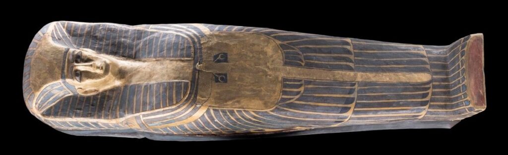 Coffin of Qurna Queen. Photo National Museum of Scotland.
