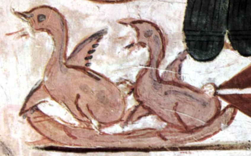 Chicks in the nest. Painting from the tomb of Menna (TT69) in Gourna. Image: www.osirisnet.net