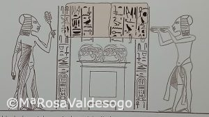 Block from Ashmunein with the names of Tutankhaten and Ankhsenpaaton - reconstruction